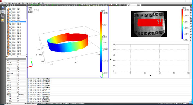 cylindrical specimen pressure test based on dic binocular measurement and splicing principle 7
