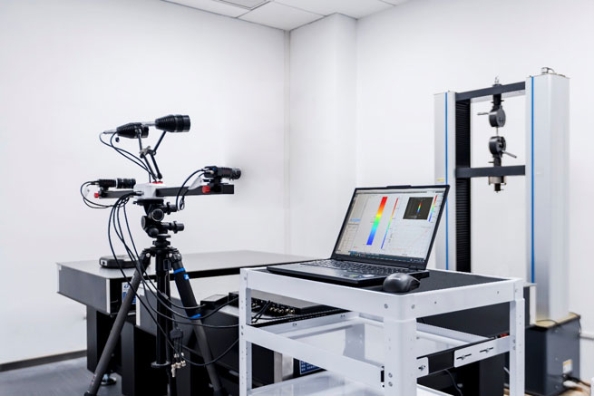 cylindrical specimen pressure test based on dic binocular measurement and splicing principle 9
