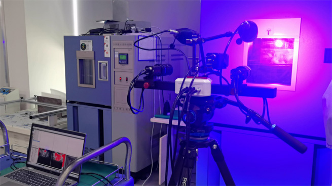 material stretching video extensometer experiment based on high temperature dic measurement technology 1