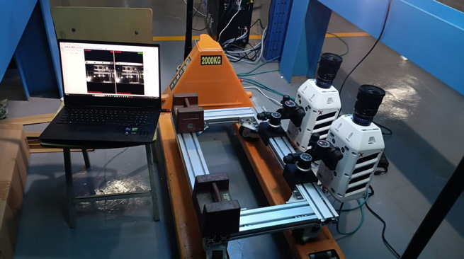 non contact measurement of riser vortex induced vibration modal experiment based on dic technology 4