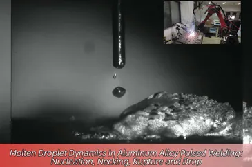 Molten Droplet Dynamics in Aluminum Alloy Pulsed Welding:  Nucleation, Necking, Rupture and Drop