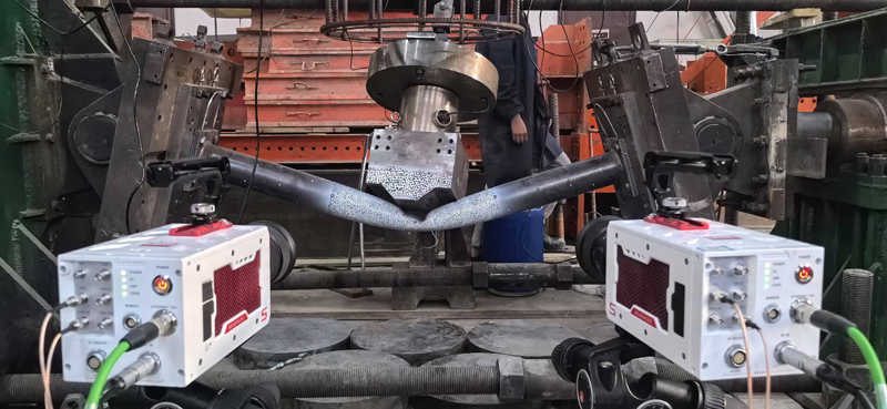 Stereo-DIC Setup Using Two High-Speed Cameras for 3D Strain Measurement