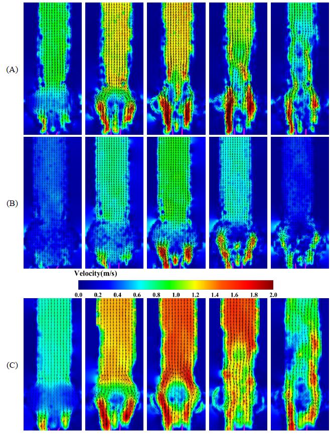 figure-velocity-distribution-nephogram-measured-by-piv-system-downstream-of-the-aortic-valve-under-healthy-heart-failure-and-exercise-conditions.jpg